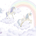 Unicorn Sky, Lilac Mural Wallpaper - pure wallpaper artwork