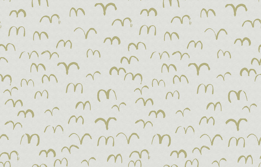Bird, Yellow Mural Wallpaper