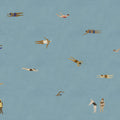 Swimmers, Blue Mural Wallpaper - pure wallpaper artwork