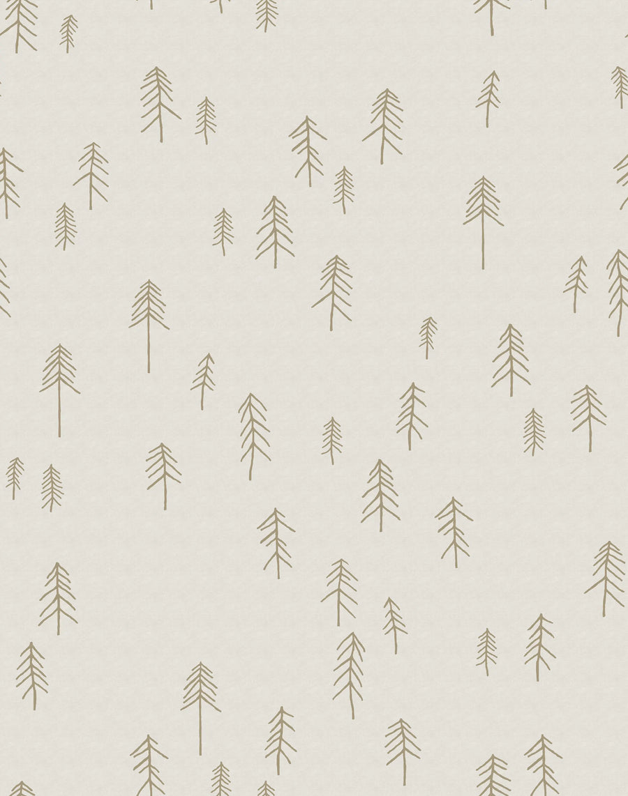 Tall, Beige Mural Wallpaper