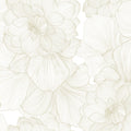 Bold Dahlia, Beige Mural Wallpaper - pure wallpaper artwork