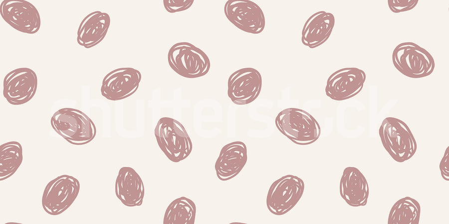Doodle Dots, Pink Mural Wallpaper