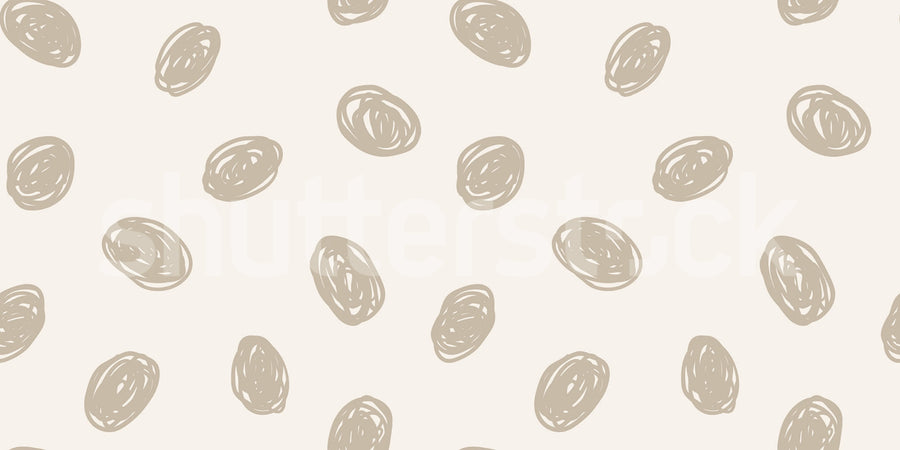 Doodle Dots, Beige Mural Wallpaper