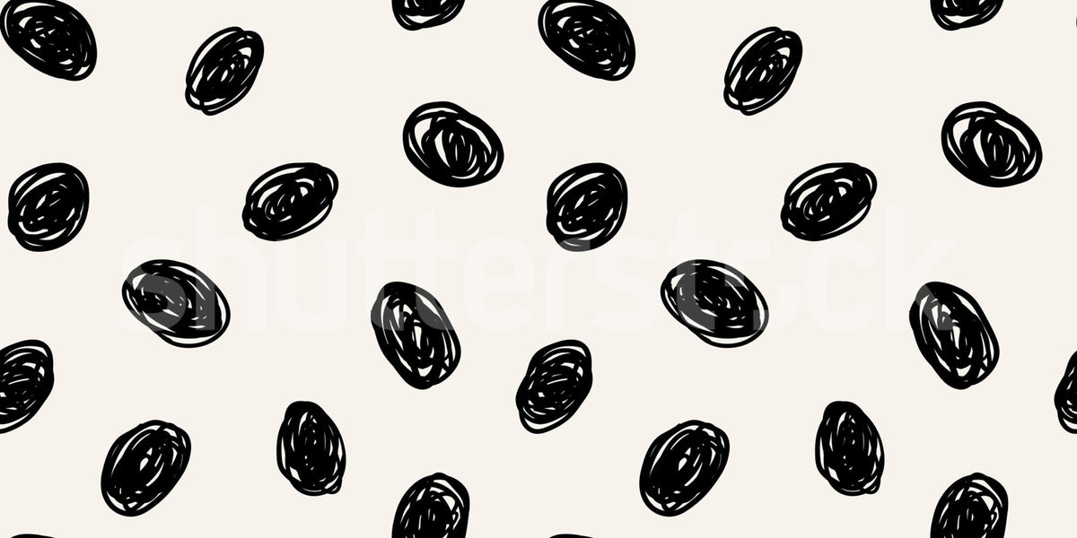 Doodle Dots, Black Mural Wallpaper - pure wallpaper artwork