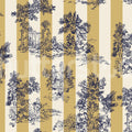 Happy Toile, Mustard Mural Wallpaper - pure wallpaper artwork