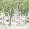 Friendly Forest, Green Mural Wallpaper - pure wallpaper artwork