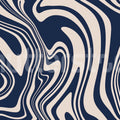 Swirly, Blue Mural Wallpaper - pure wallpaper artwork