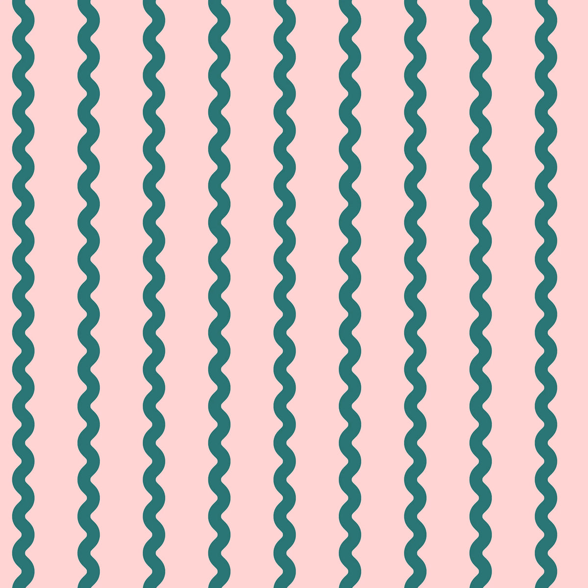 Wobbly Stripe, Pink Mural Wallpaper - pure wallpaper artwork