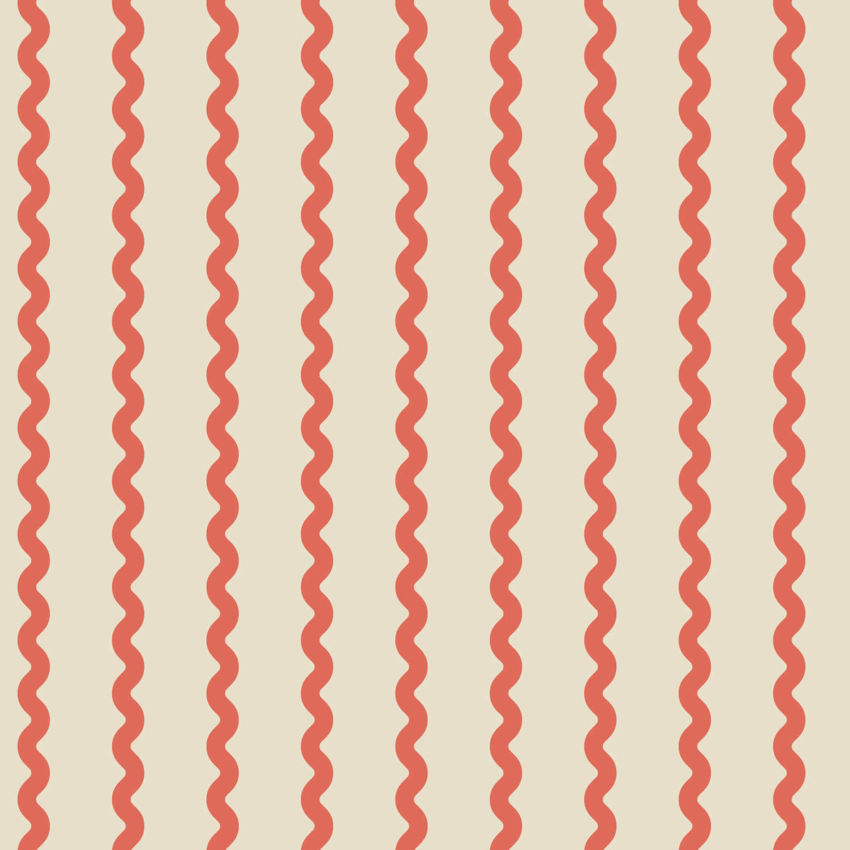 Wobbly Stripe, Red Mural Wallpaper - pure wallpaper artwork