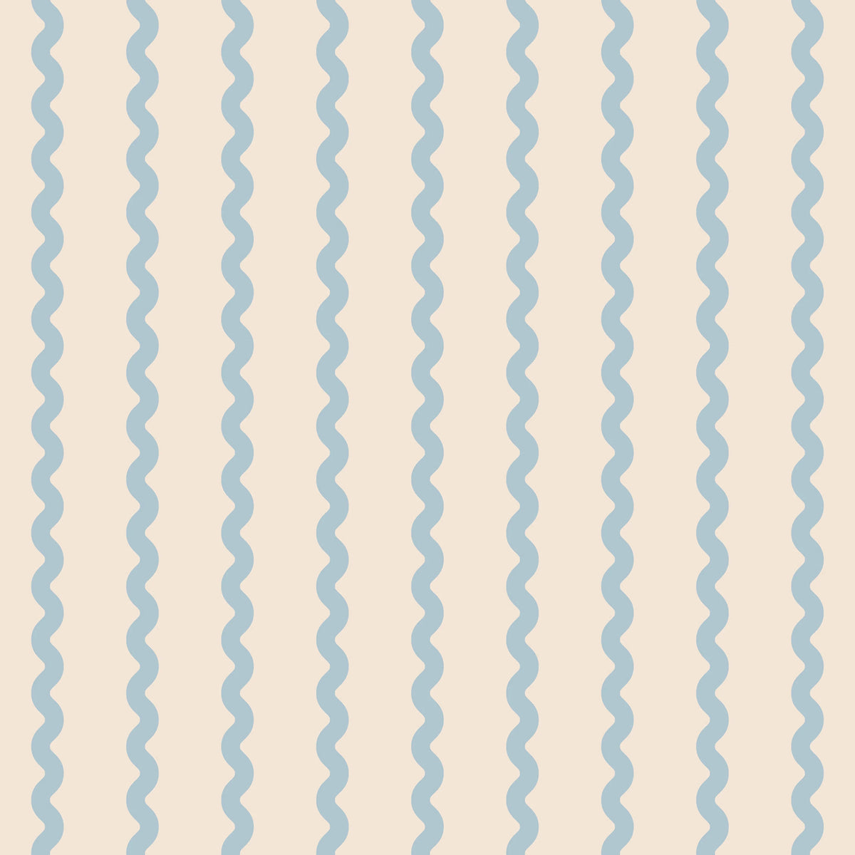 Wobbly Stripe, Light Blue Mural Wallpaper - pure wallpaper artwork