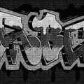 Rebel Graffiti, Black Mural Wallpaper - pure wallpaper artwork