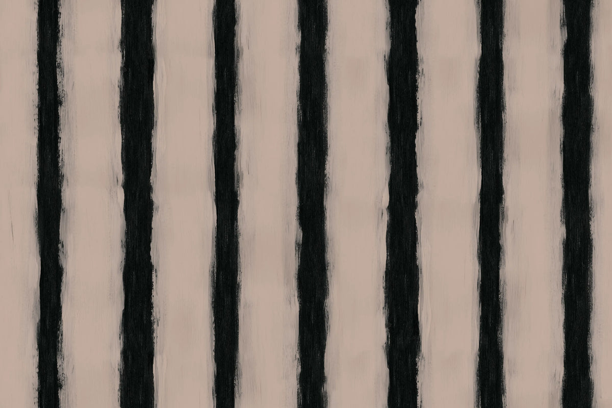 Painted Stripes, Pink Mural Wallpaper - pure wallpaper artwork