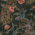 Vintage Peacock, Black Mural Wallpaper - pure wallpaper artwork