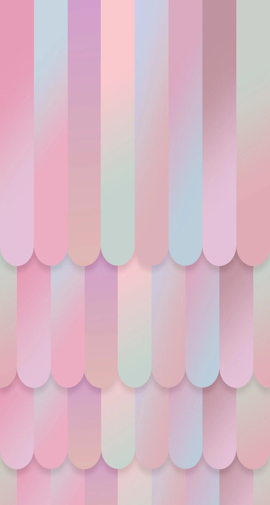 Gradient Stripes, Rainbow Mural Wallpaper