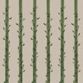Leafy Stripes, Green Mural Wallpaper - pure wallpaper artwork