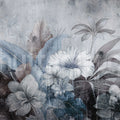 Vintage Garland, Blue Mural Wallpaper - pure wallpaper artwork