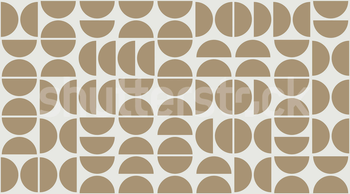 Geometry Shapes, Beige Mural Wallpaper - pure wallpaper artwork
