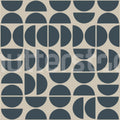 Geometry Shapes, Midnight Blue Mural Wallpaper - pure wallpaper artwork