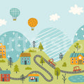 Funny Pathway, Multi Mural Wallpaper - pure wallpaper artwork
