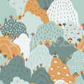 Happy Hillside, Multi Mural Wallpaper - pure wallpaper artwork
