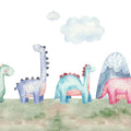 Dinosaur Stroll, Multi Mural Wallpaper - pure wallpaper artwork