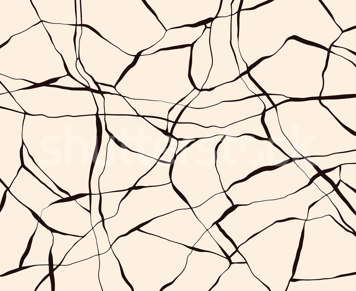 Line Art, Beige Mural Wallpaper - pure wallpaper artwork
