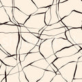 Line Art, Beige Mural Wallpaper - pure wallpaper artwork