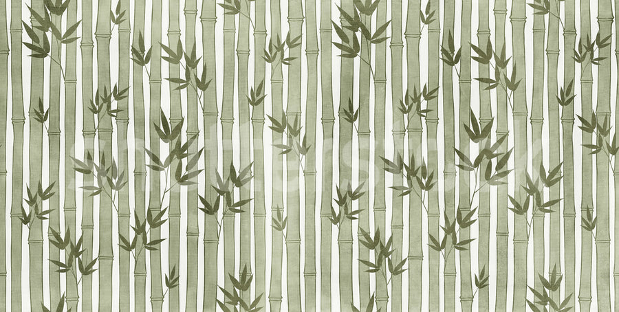 Bamboo Forest, Green Mural Wallpaper