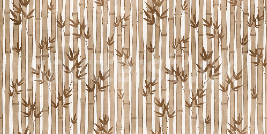 Bamboo Forest, Brown Mural Wallpaper