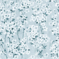 Cherry Blossom Tree, Blue Mural Wallpaper - pure wallpaper artwork