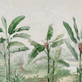 Tropical Palms, Green Mural Wallpaper - pure wallpaper artwork