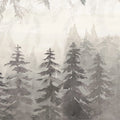 Watercolor Forest‚ Gray Mural Wallpaper - pure wallpaper artwork