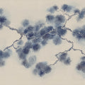Pine Branch, Blue Mural Wallpaper - pure wallpaper artwork