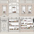 Candyshop, Beige Mural Wallpaper - pure wallpaper artwork