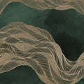 Opulence Flow, Jade Mural Wallpaper - pure wallpaper artwork