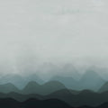 Gradient Flow, Blue Mural Wallpaper - pure wallpaper artwork