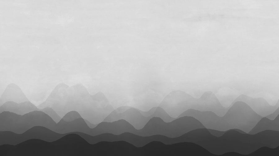 Gradient Flow, Black Mural Wallpaper