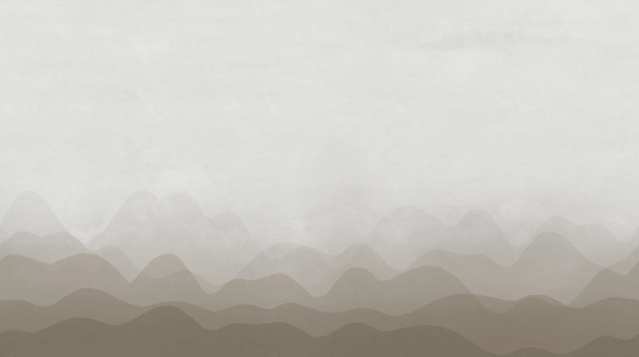 Gradient Flow, Beige Mural Wallpaper