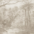 Palm Landscape, Beige Mural Wallpaper - pure wallpaper artwork