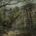 Palm Landscape, Green Mural Wallpaper - pure wallpaper artwork
