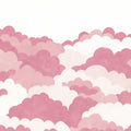 Dreamy Clouds, Pink Mural Wallpaper - pure wallpaper artwork