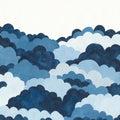 Dreamy Clouds, Blue Mural Wallpaper - pure wallpaper artwork