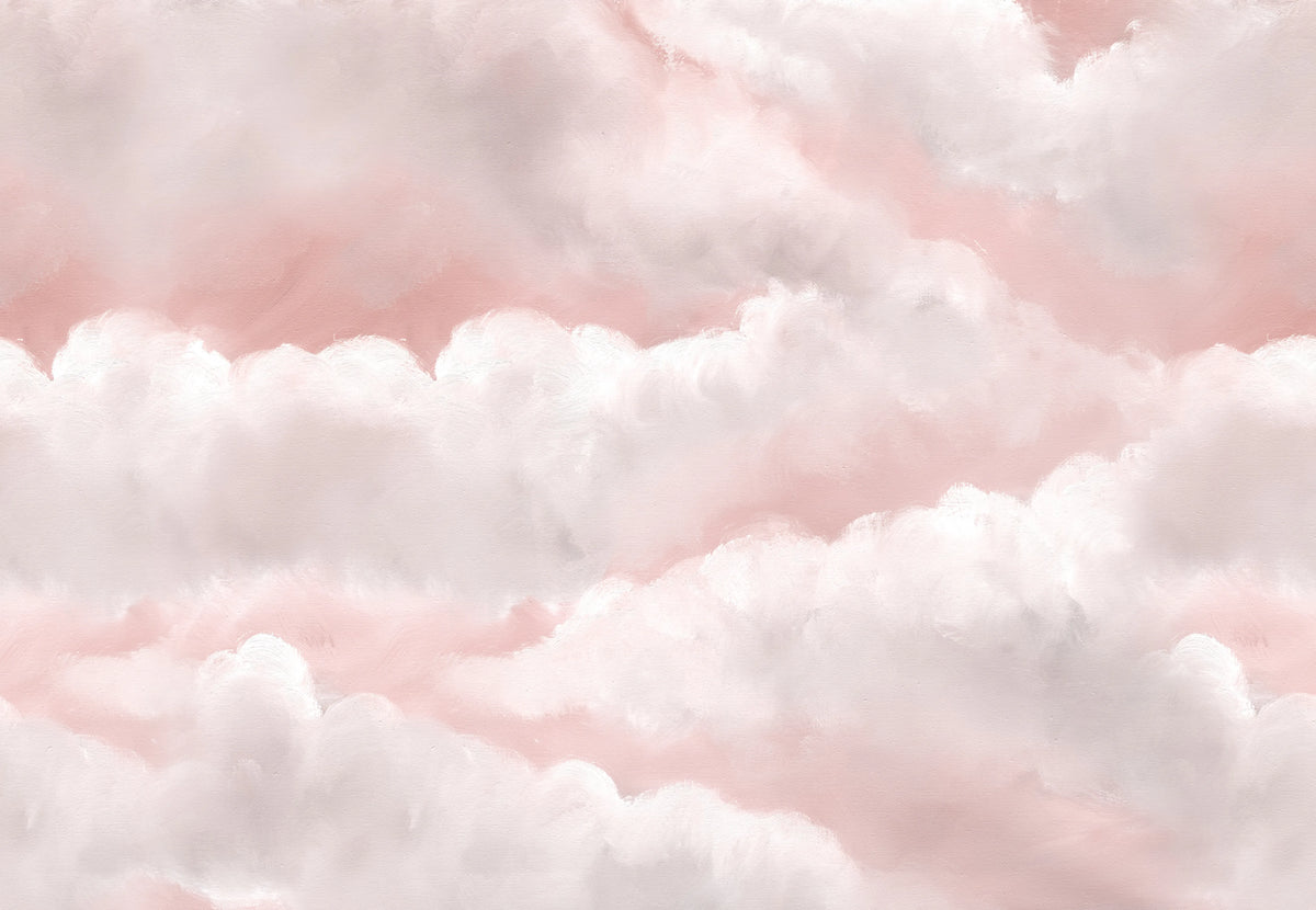 Storm Clouds, Pink Mural Wallpaper - pure wallpaper artwork