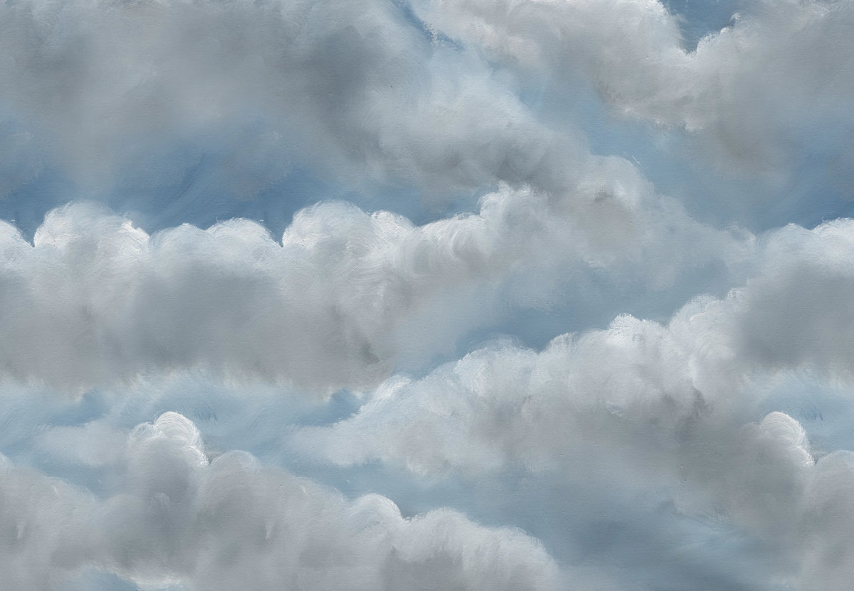 Storm Clouds, Blue Mural Wallpaper - pure wallpaper artwork
