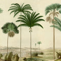 Vintage Palms, Green Mural Wallpaper - pure wallpaper artwork