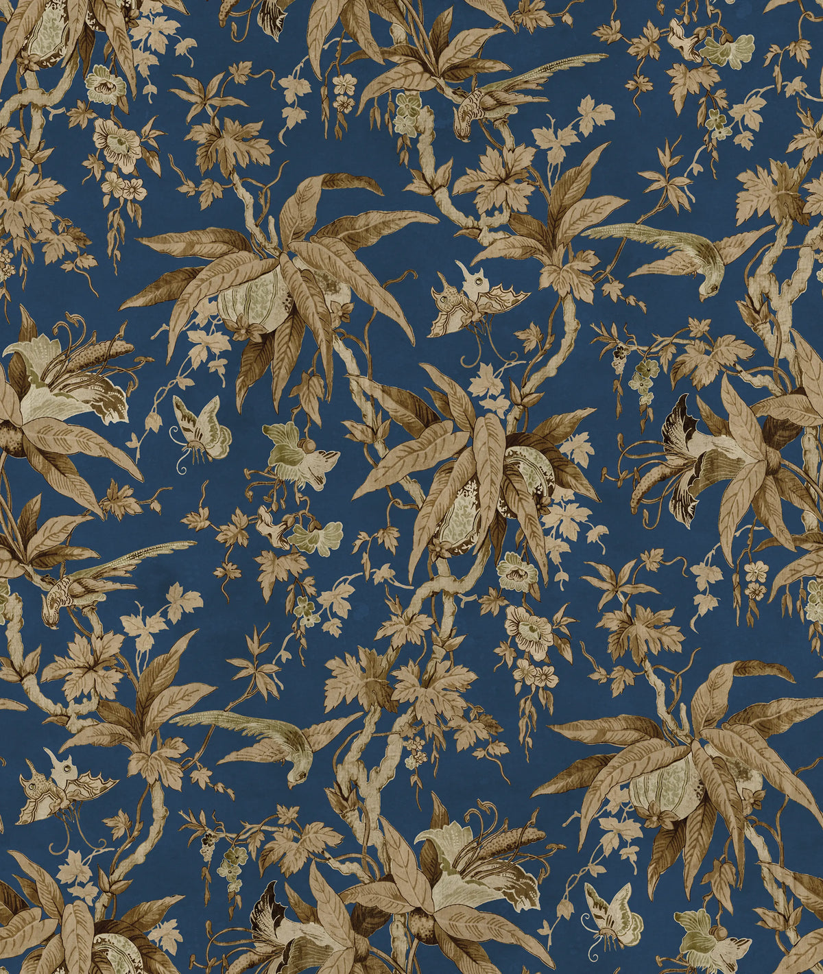 Nature of Eden, Blue Mural Wallpaper - pure wallpaper artwork