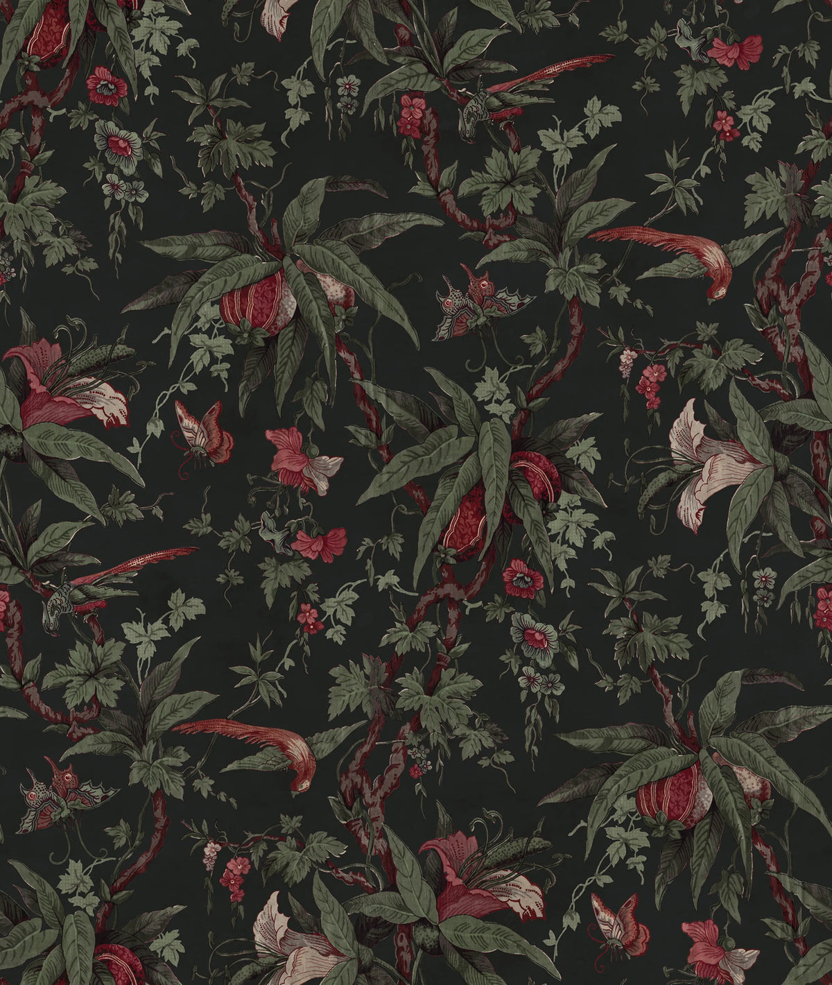 Nature of Eden, Black Mural Wallpaper - pure wallpaper artwork