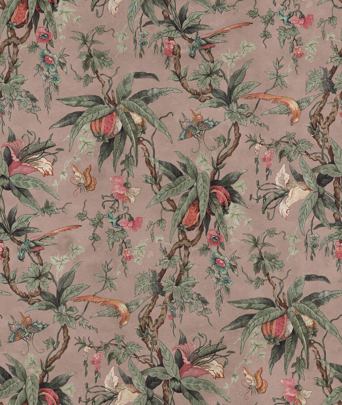 Nature of Eden, Pink Mural Wallpaper - pure wallpaper artwork