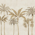 Golden Palms, Beige Mural Wallpaper - pure wallpaper artwork