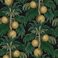 Lush Lemons, Black Mural Wallpaper - pure wallpaper artwork
